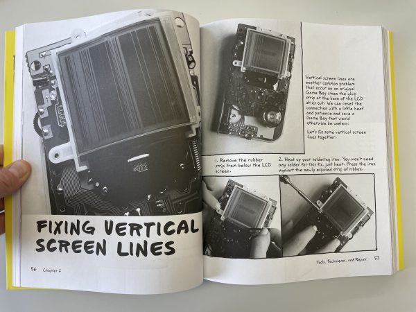 Pages from a book about gameboy modding